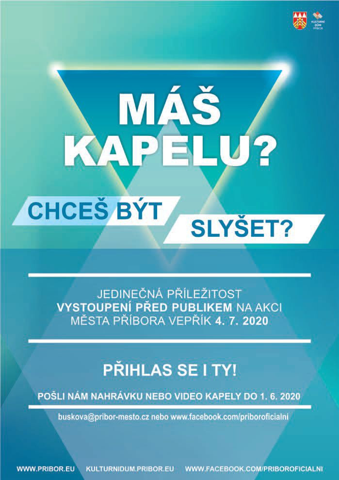 Máš kapelu? Chceš být slyšet?