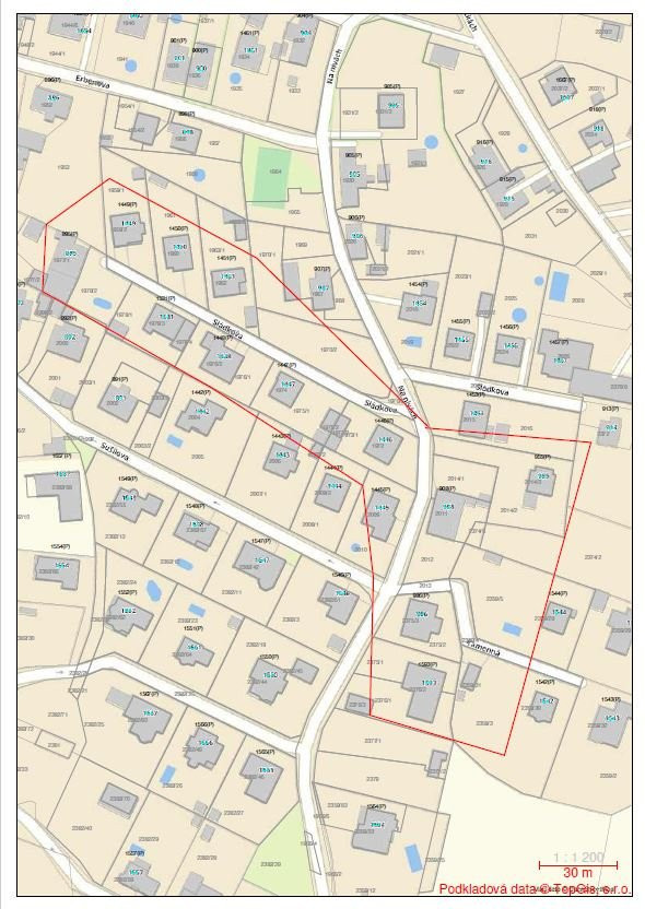 Mapa odstavky vody SMVAK ostrava