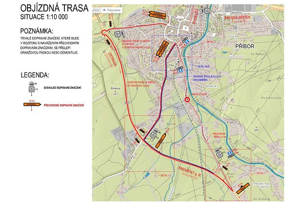 Rekonstrukce mostu na ulici Frenštátské – dočasná uzavírka a změny v dopravě