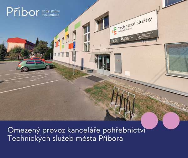 Omezený provoz kanceláře pohřebnictví
