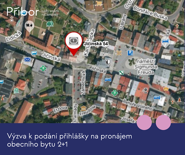 Výzva k podání přihlášky na pronájem obecního bytu 2+1