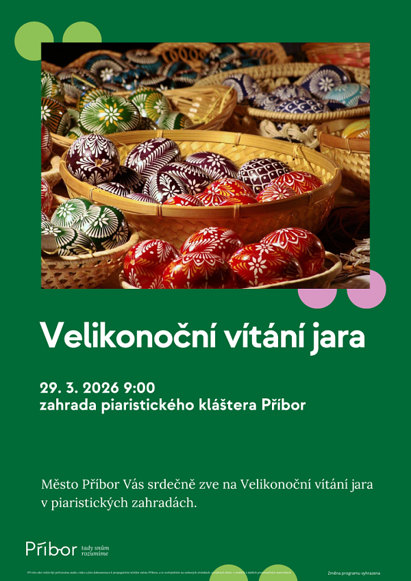 Piaristické zahrady v Příboře zahajují jedenáctou sezónu. Otevřou se při Velikonočním vítání jara