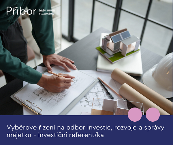 Vyhlášení výběrového řízení - investiční referent/ka