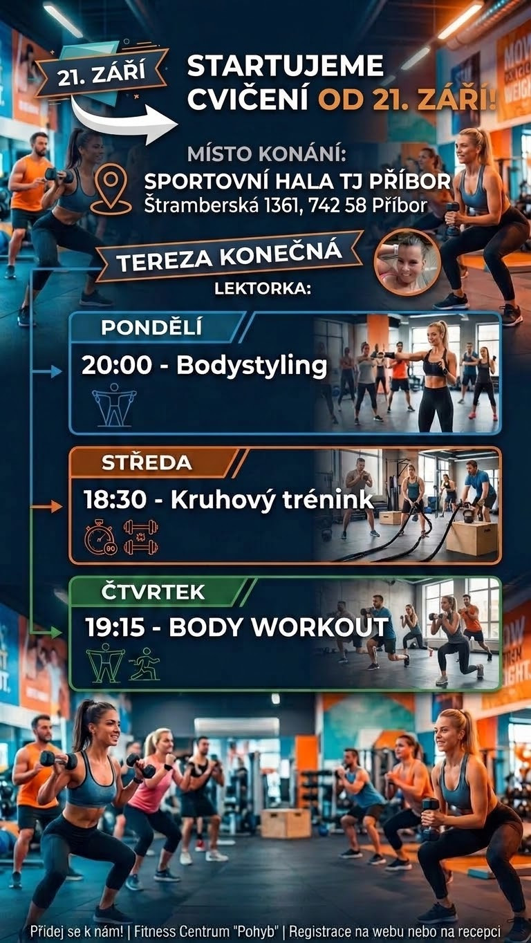 Jedna hala, dva rytmy. Dopoledne míče, večer posilovna nálady